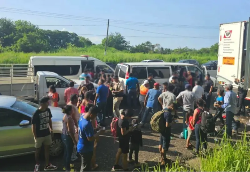 Los acusados fueron detenidos en Pijijiapan, Chiapas. Foto: INM