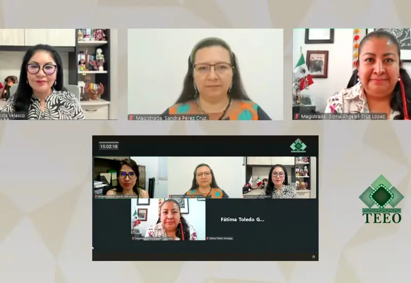 Ilustración de la resolución del TEEO que ordena modificar la convocatoria electoral para que las mujeres puedan registrarse libremente como candidatas.