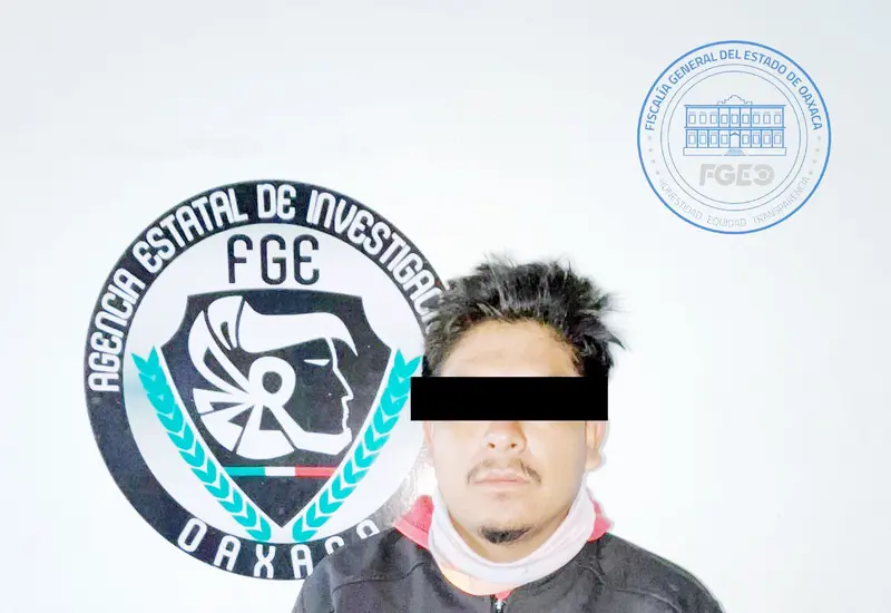 Raúl, el hombre que fue detenido en La Pe, Ejutla, por ser el presunto responsable de intentar asesinar a un ciclista.