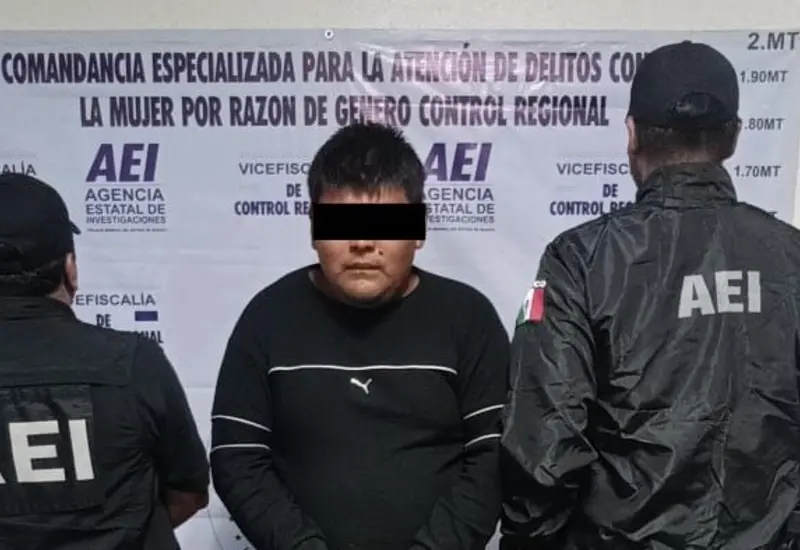 Un sujeto es detenido por agentes investigadores tras ser acusado de cometer agresión sexual en contra de una persona menor de edad.