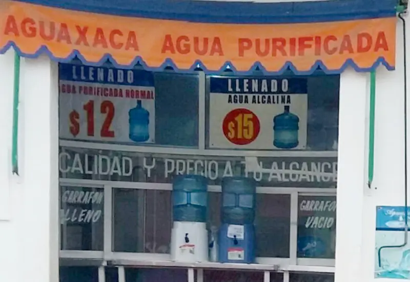 En Oaxaca, en menos de dos años el precio de llenado del botellón de agua en las purificadoras incrementó un 108 por ciento.