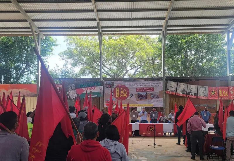 La organización ratificó su solidaridad de clase con el pueblo de Palestina.