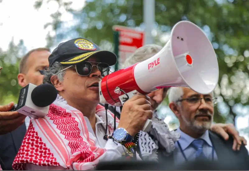 El presidente colombiano criticó la negativa de entrada a la Autoridad Nacional Palestina. Foto: Europa Press