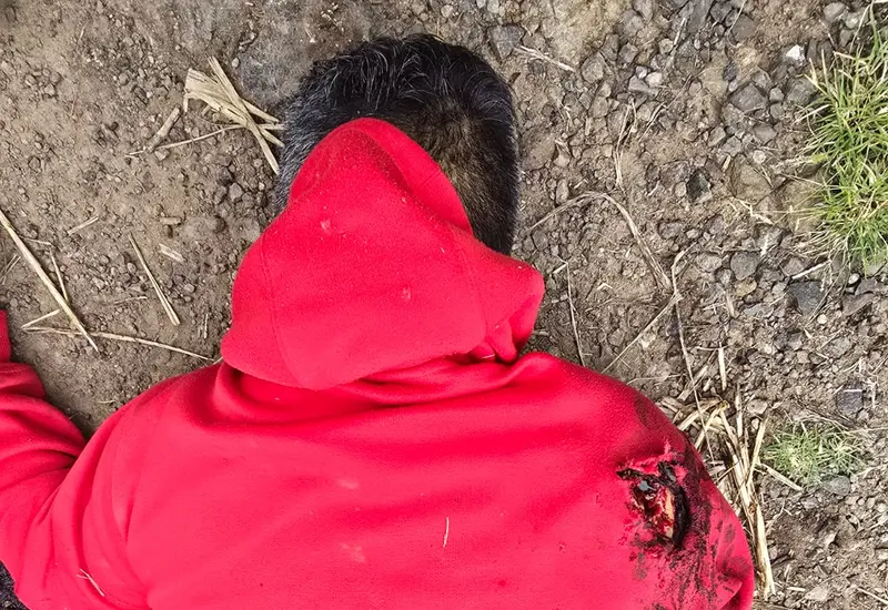 José Rafael de 54 años de edad fue asesinado a balazos en la población de Rancho del Toro, Ejutla de Crespo.