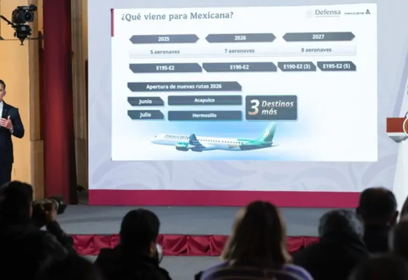 Actualmente, el AIFA cuenta con 41 rutas nacionales y 5 internacionales. Foto: Presidencia de la República