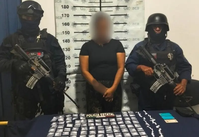 R.H.H., quedó vinculada a proceso por delitos contra la salud, tras su detención por la Policía Estatal.