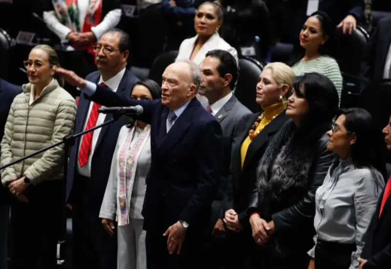 Retrato de Alejandro Gertz Manero, quien fue ratificado oficialmente como el nuevo embajador de México en el Reino Unido.