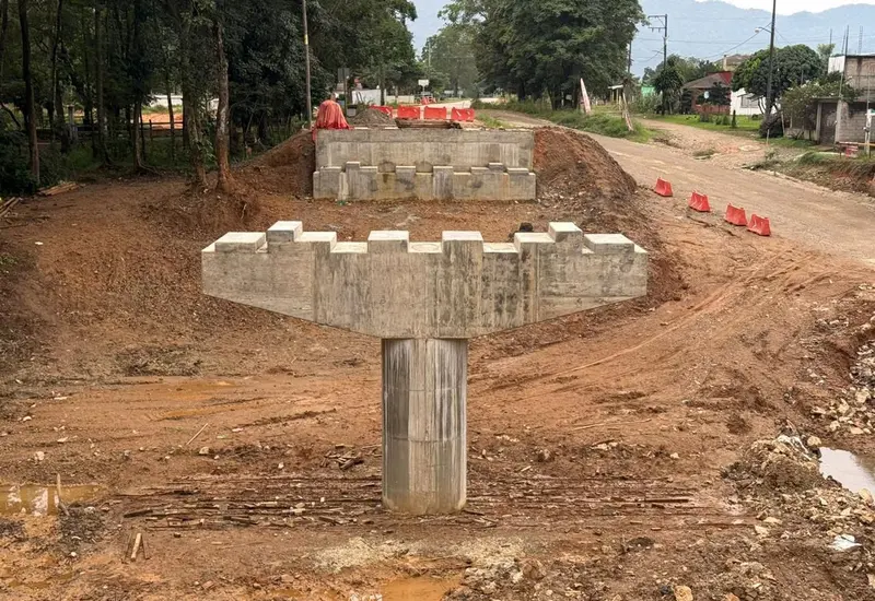 Se inician los trabajos de construcción del nuevo puente Arroyo Choapam, obra que ocasionará cierres intermitentes en la carretera Tuxtepec-Oaxaca.
