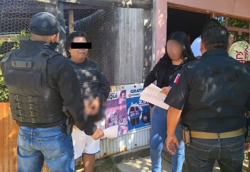 La detención de un hombre por presunto abuso sexual se realizó en un domicilio del Barrio San Lucas, en Cuilápam de Guerrero.