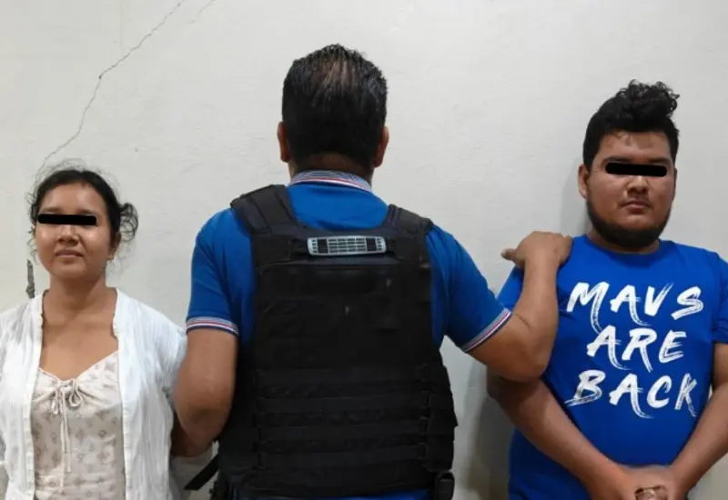 G.M.S.L. y J.V.M. son presentados tras ser detenidos como presuntos responsables del intento de feminicidio de una niña.