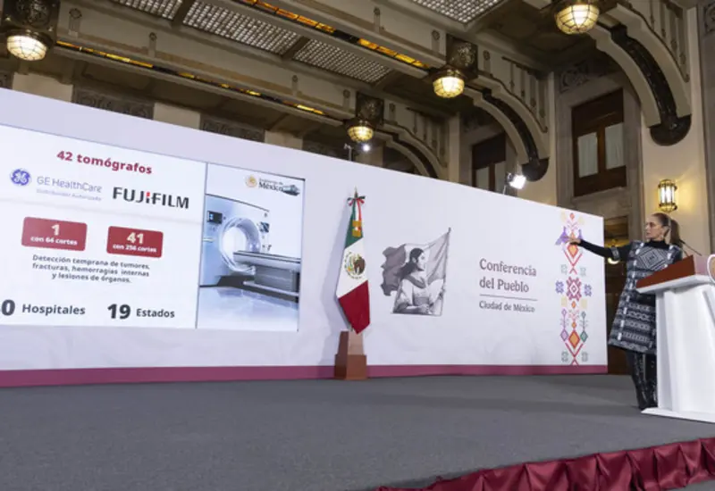 Un moderno equipo médico de alta tecnología, ejemplo de la inversión de 11 mil 257 millones de pesos para modernizar hospitales en México.