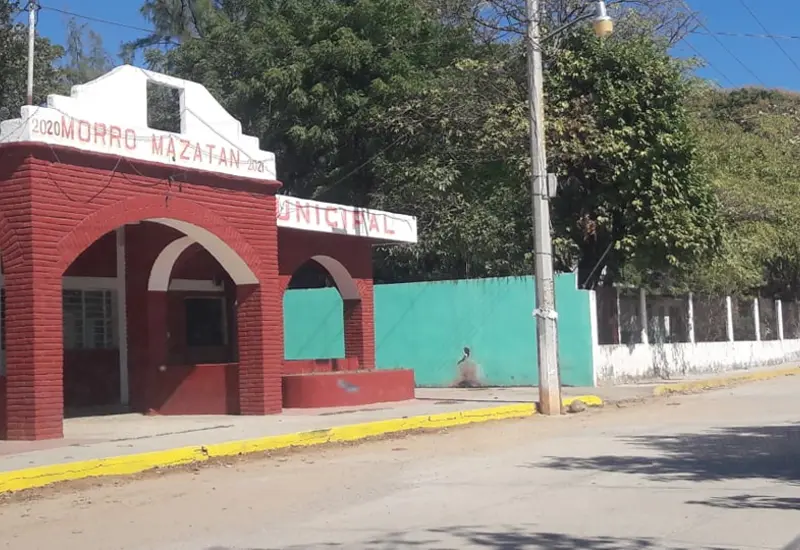 La sede de la Agencia Municipal de Morro Mazatán, recuperada por autoridades tras ser ocupada por un grupo de disidentes locales.