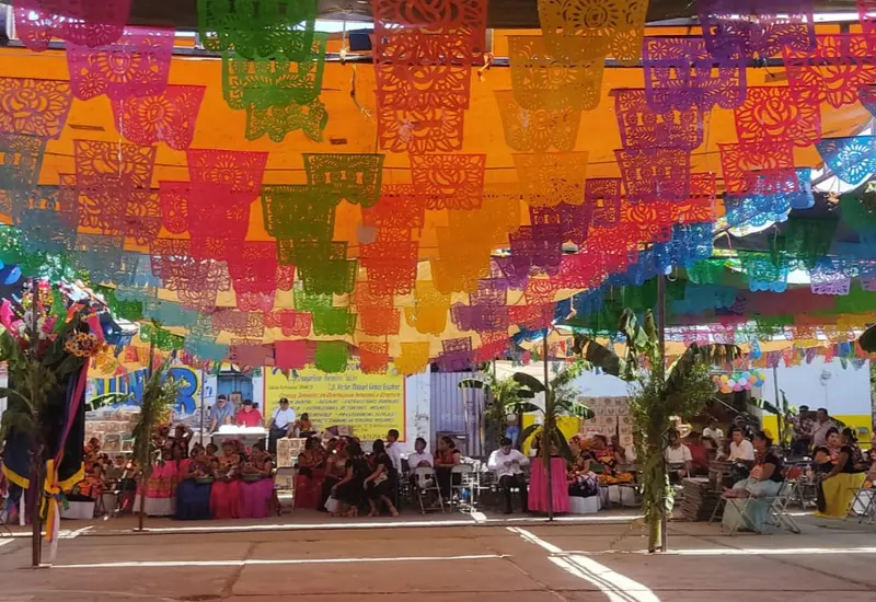Celebración de la tradicional fiesta zapoteca del Istmo, el Saa Guidxi, que se lleva a cabo en los días previos a la Cuaresma.