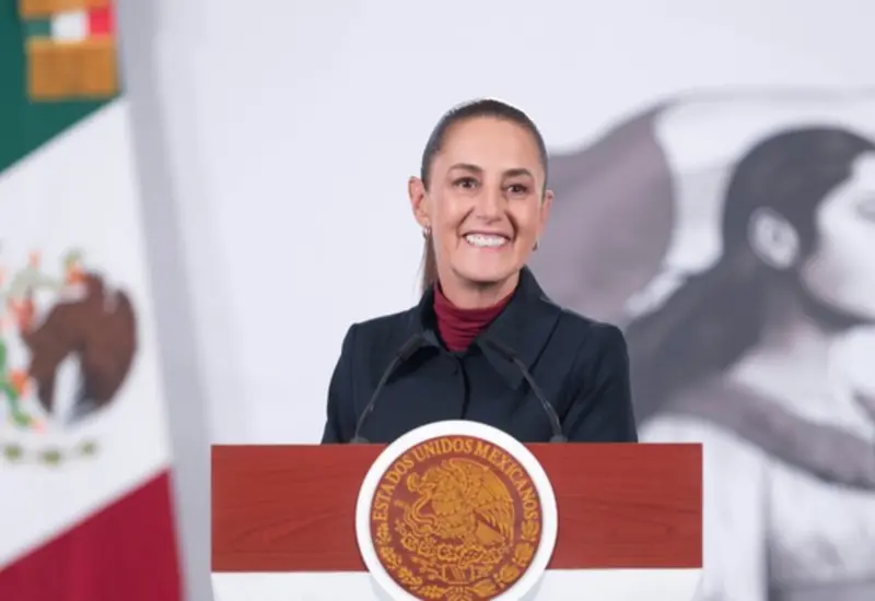 Claudia Sheinbaum durante la inauguración de la nueva Unidad de Medicina Familiar del ISSSTE en Playa del Carmen, que tuvo una inversión de 14 mdp.