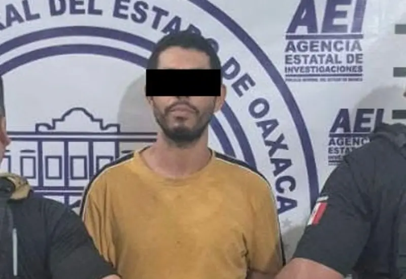 Sigifredo L.T., de 30 años, quien es señalado como el responsable de haber asesinado a su sobrino Oscar en El Ciruelo, Pinotepa Nacional.