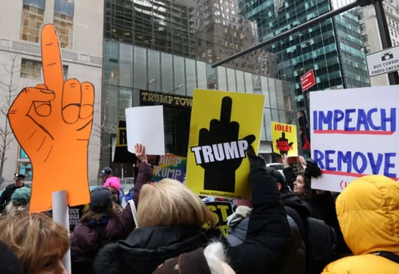 Los reclamos se centraron en las políticas de inmigración. 