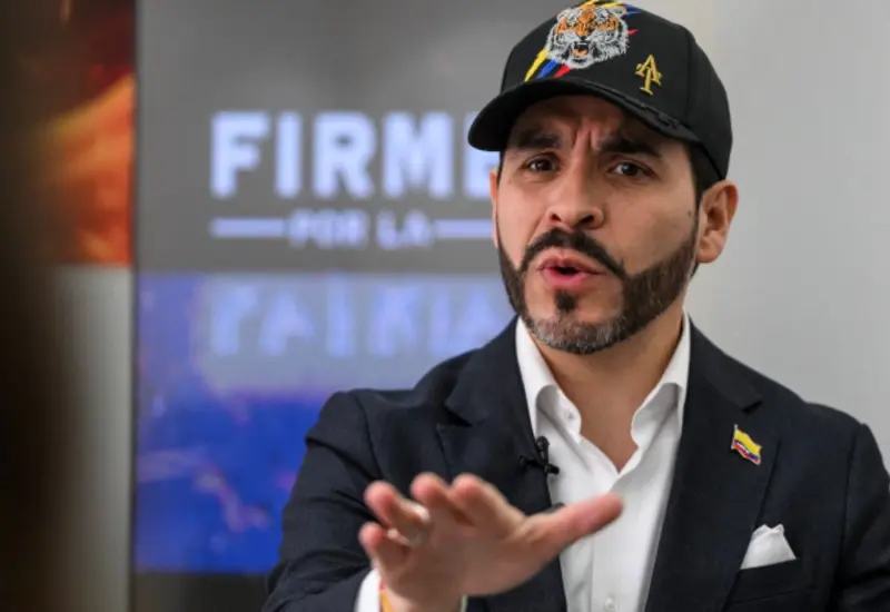 El candidato colombiano Abelardo de la Espriella, quien propone bombardear narcozonas en una alianza estratégica con Estados Unidos e Israel.