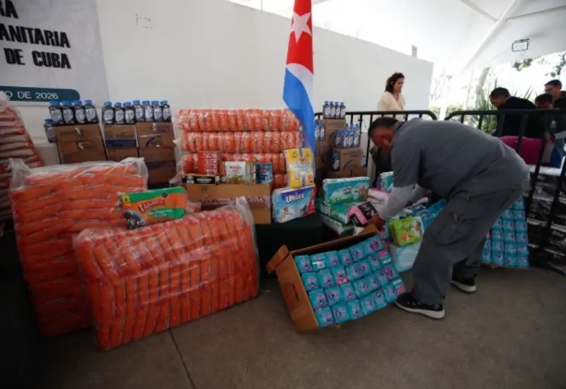 Un cargamento con mil 193 toneladas de víveres zarpa desde el puerto de Veracruz como parte de la ayuda humanitaria enviada a Cuba.