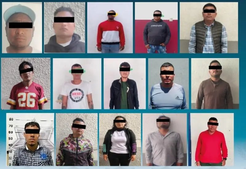 Presuntos integrantes de una banda de 'gota a gota' son detenidos durante un operativo en varios municipios de Oaxaca, incluyendo la capital y Xoxocotlán.