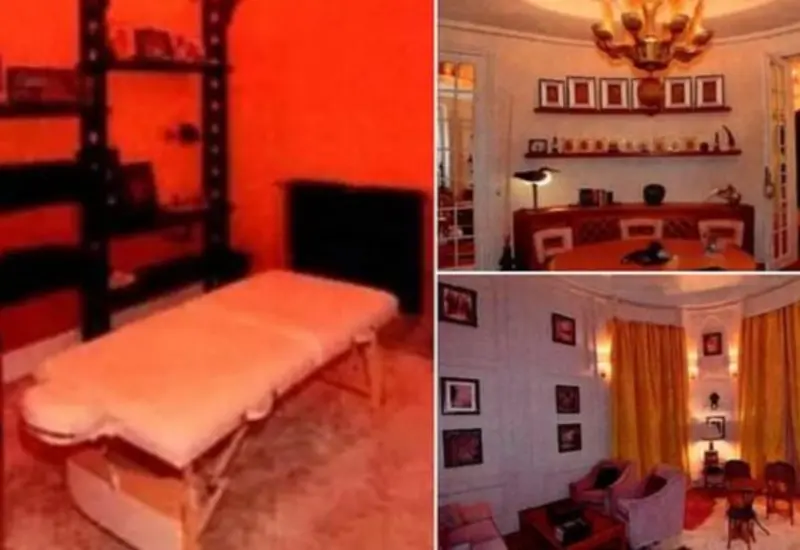 Una vista del interior del lujoso y macabro apartamento parisino de Jeffrey Epstein, revelado públicamente por primera vez tras la investigación.