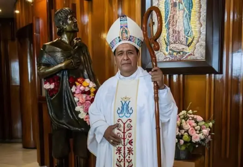 Un retrato de Monseñor José A. González, quien fue nombrado como el nuevo pastor de la Diócesis de Campeche.