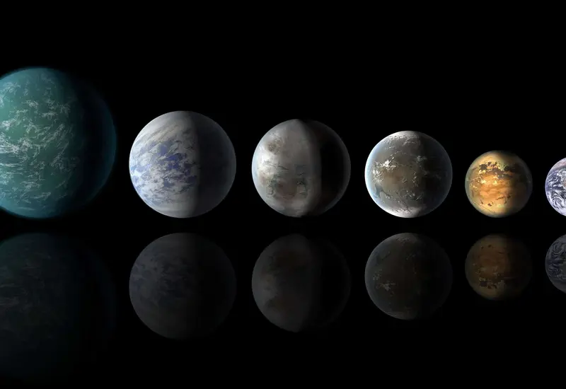 Ilustración de la NASA que representa el descubrimiento de 5,000 exoplanetas, un hito científico clave en la búsqueda de vida inteligente.