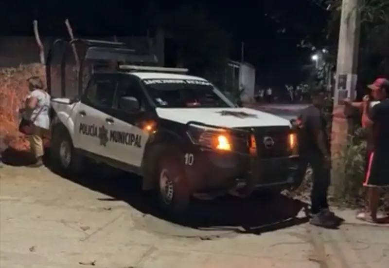 Escena del crimen donde un panadero fue asesinado dentro de su domicilio en el municipio de Santo Domingo Tehuantepec.