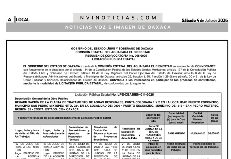 convocatoria