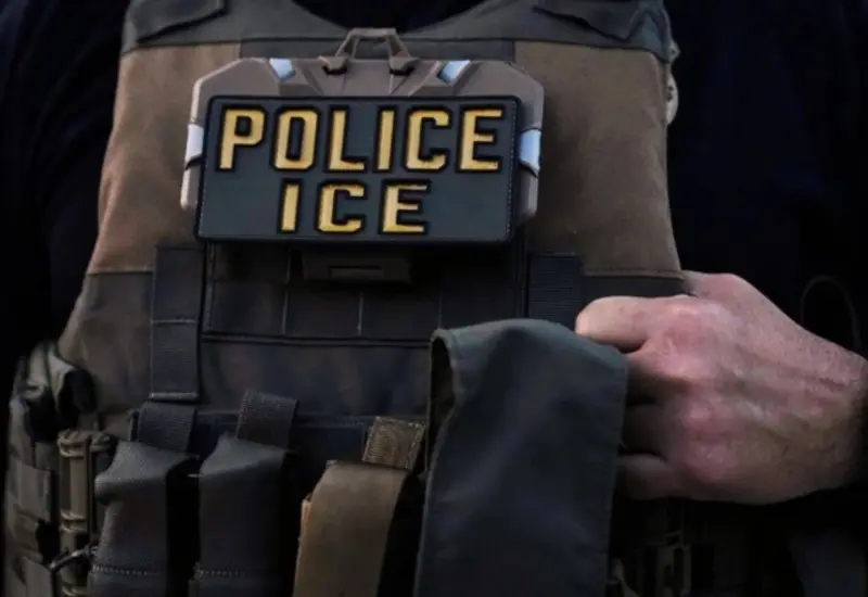 Escena de un control vehicular en Texas donde un agente del ICE mató a un ciudadano mexicano durante un operativo oficial.