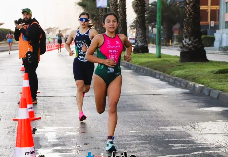 La atleta oaxaqueña Argelia Pérez Olivera, quien se posicionó en el décimo lugar durante el evento Panamericano celebrado en Chile.