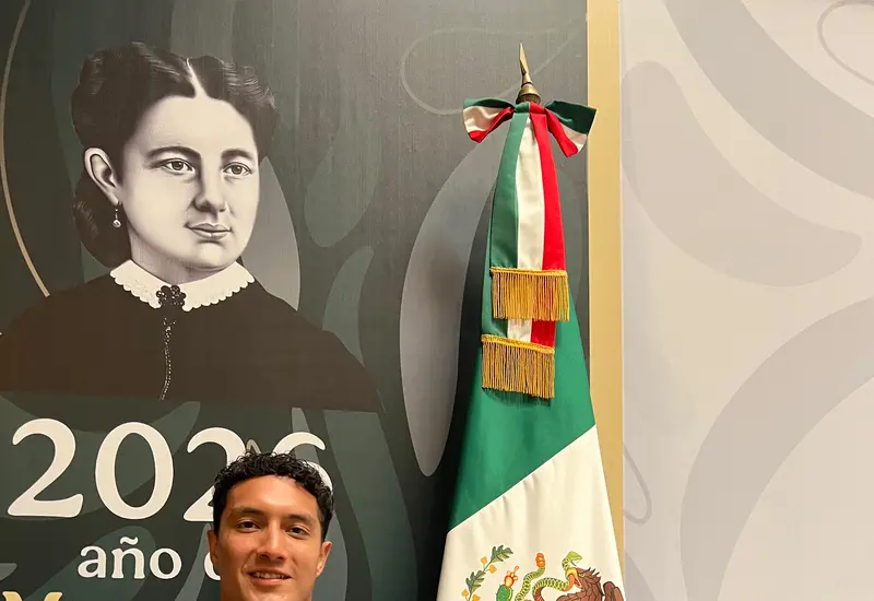 Atletas oaxaqueños durante la ceremonia de abanderamiento de la delegación que participará en los próximos Juegos Centroamericanos y del Caribe.
