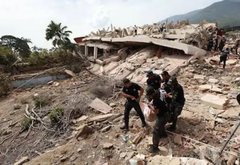 Imagen que muestra las consecuencias devastadoras de los sismos en Venezuela, donde la cifra de víctimas y fallecidos lamentablemente continúa en aumento.