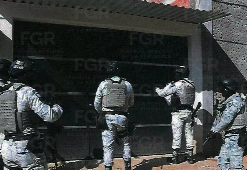 Fachada del domicilio en Ocotlán donde se realizó un cateo que llevó a la detención de dos presuntos narcomenudistas vinculados a proceso.