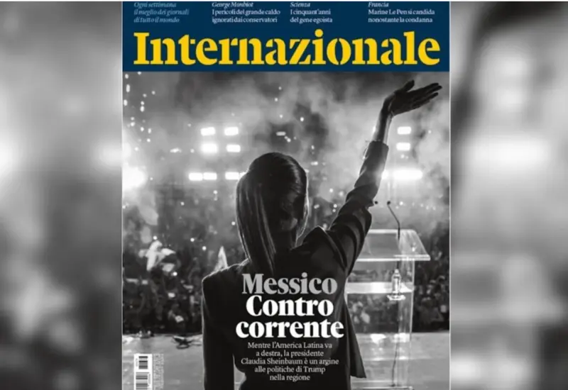 Claudia Sheinbaum, destacada por una revista europea como un referente y la líder de izquierda más popular a nivel mundial.