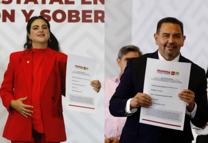 Logotipos de los partidos Morena y PVEM que ilustran su coalición política, la cual se mantiene firme y definirá sus candidaturas mediante encuestas.