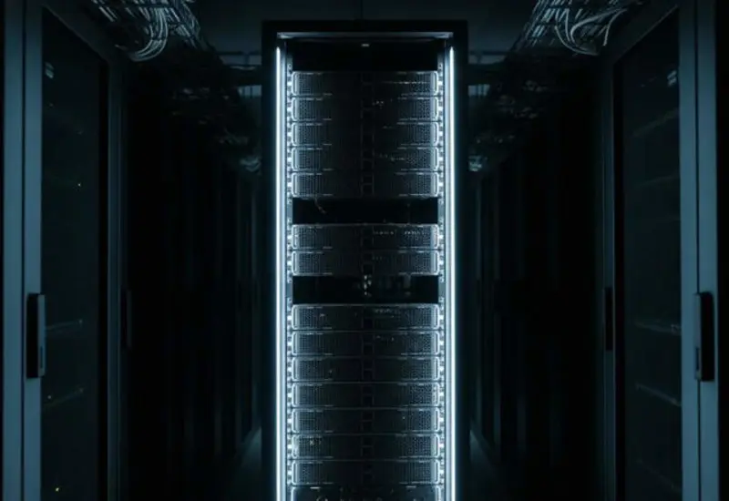 Ilustración científica que representa el proceso de hadronización, la formación de protones y neutrones, simulado por primera vez mediante una computadora cuántica.
