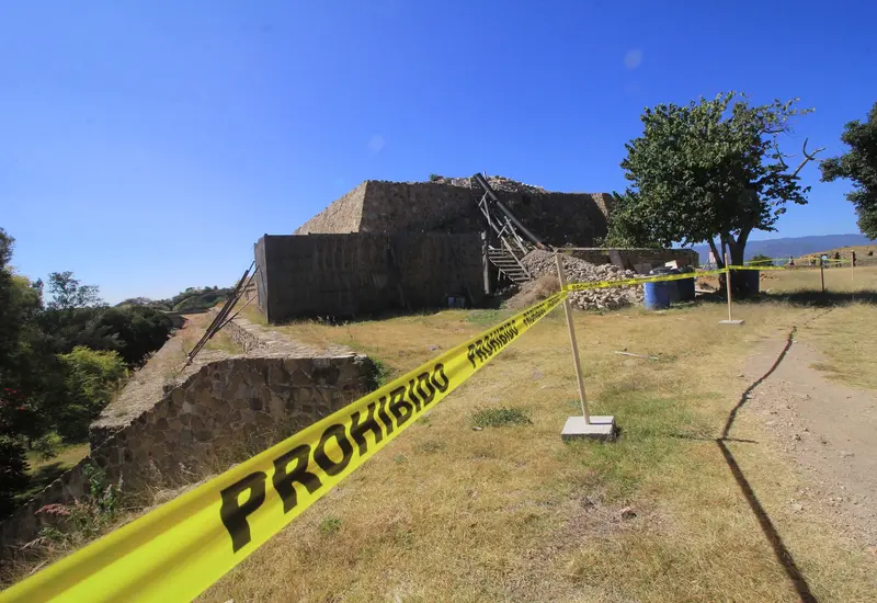 El hombre que denunció haber sido detenido por personal del INAH en la zona arqueológica de Monte Albán por un presunto abuso de autoridad.