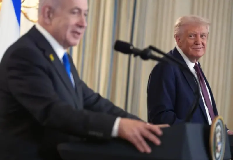 El expresidente de EE.UU. Donald Trump y el primer ministro de Israel, Benjamin Netanyahu, en una foto de archivo que anticipa su posible reunión.