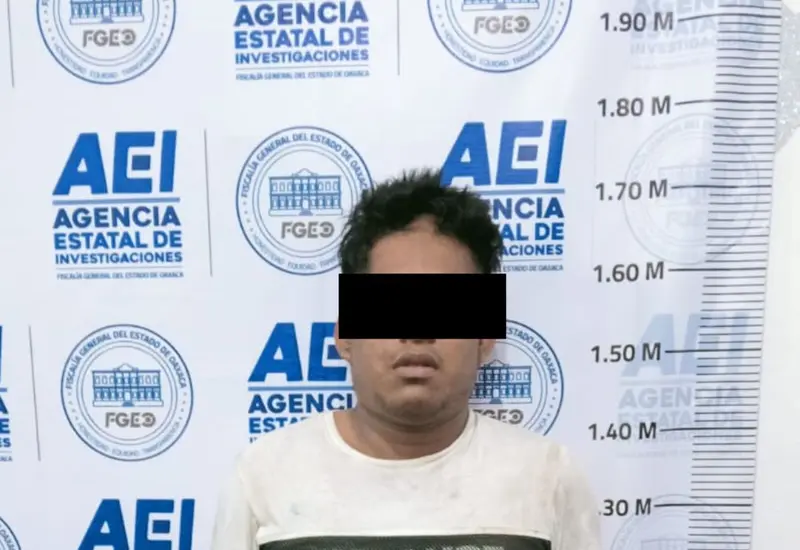 El hombre identificado con las iniciales E.C.C. fue detenido por las autoridades como presunto responsable del delito de feminicidio en Putla.