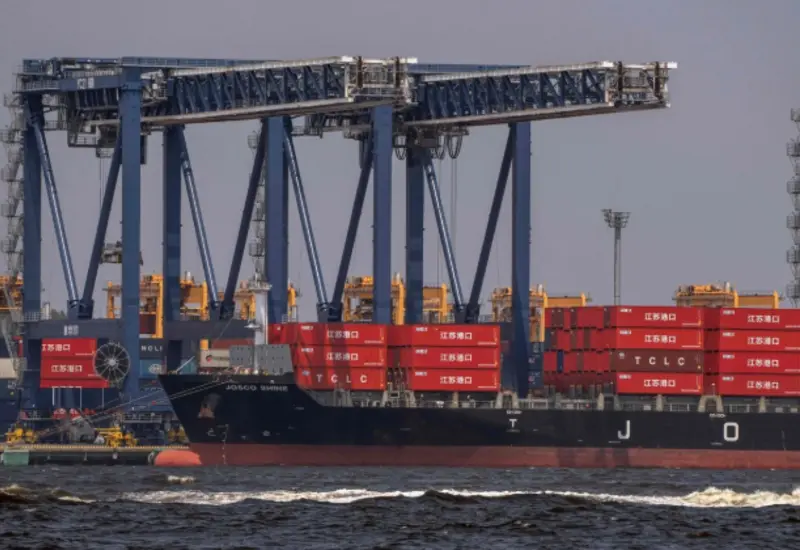 Una planta de manufactura mexicana en operación, sector clave que impulsó las exportaciones del país a una cifra récord en el primer semestre.