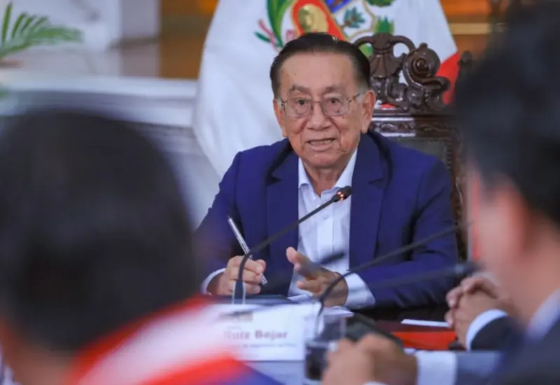 Fotografía de José Balcázar, presidente de Perú, en el contexto de la noticia sobre la negativa de indulto para Pedro Castillo.