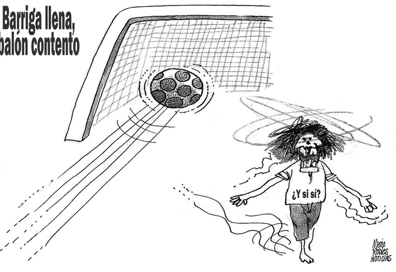 El jugador Mario Robles captado en el campo con una expresión seria, momentos después de que sonara el silbatazo final del partido.