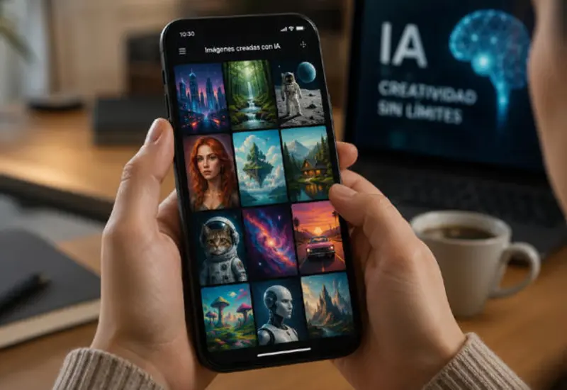 Ilustración de la nueva inteligencia artificial de Meta, Muse Image, que permite generar y editar imágenes desde WhatsApp e Instagram con texto.