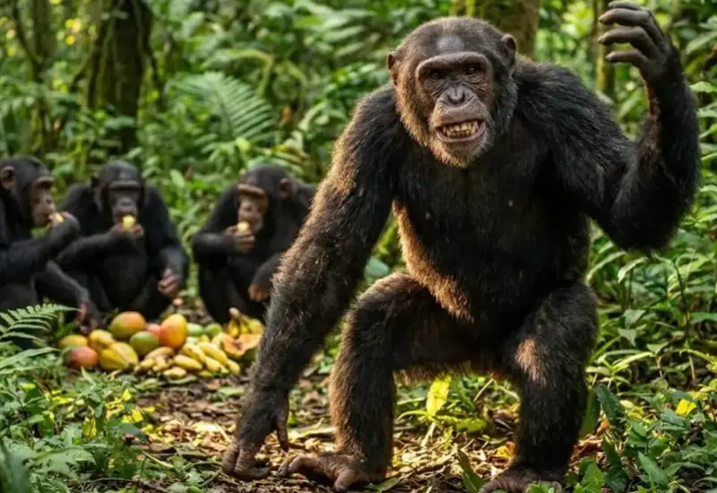 Los chimpancés reaccionaron al recibir menos por el mismo esfuerzo.