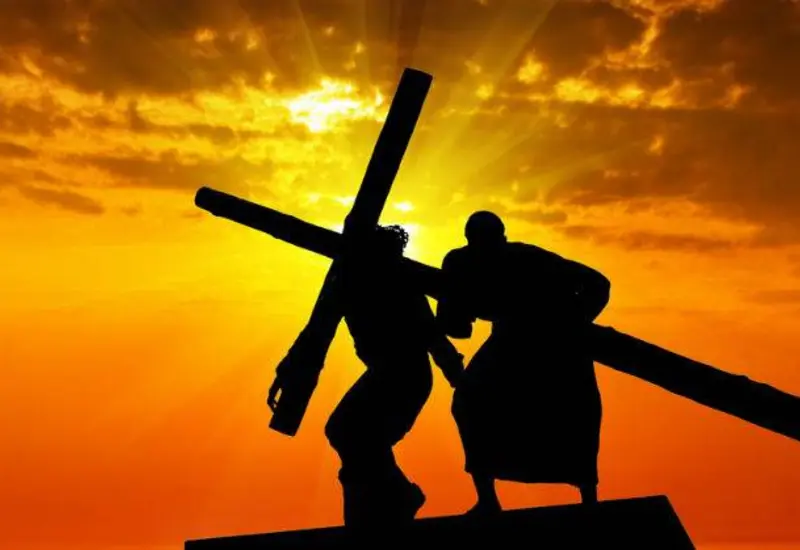 Imagen que ilustra la reflexión del evangelio dominical, representando el llamado de Jesús a tomar la propia cruz para poder seguirlo.