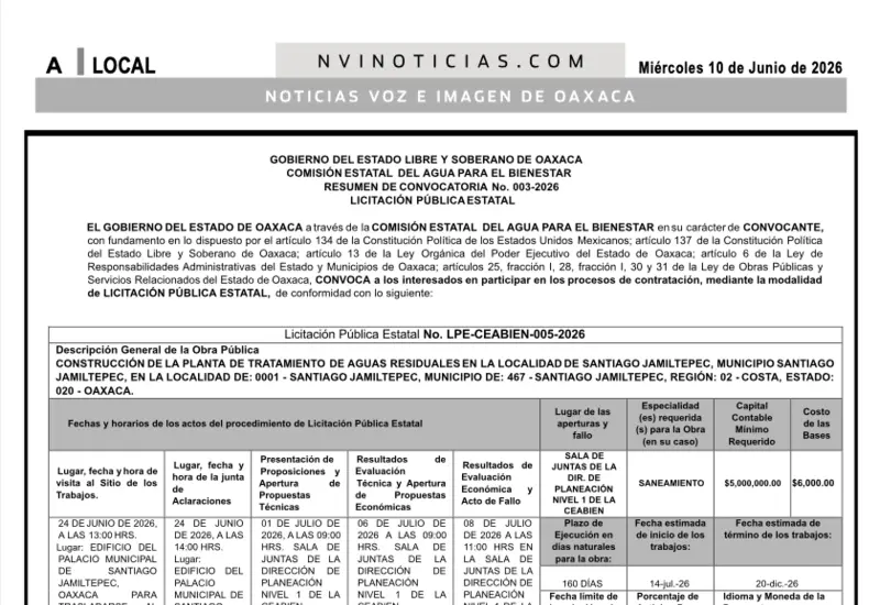 convocatoria