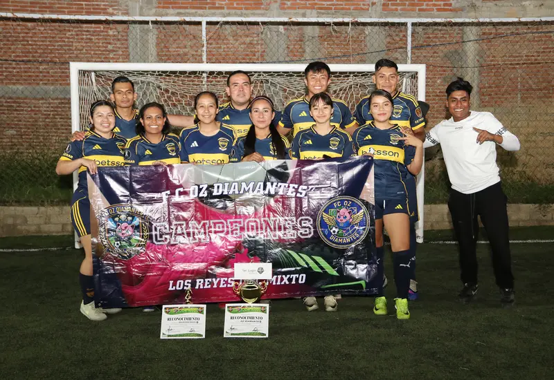 El FC OZ Diamantes, es el "Rey del Mixto" en el Deportivo Xochimilco.
