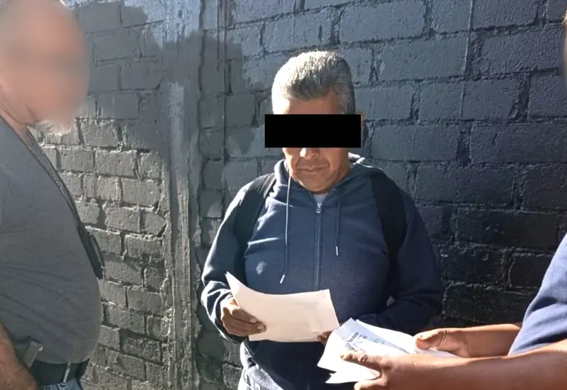 V.G.G.S. fue detenido por agentes estatales de investigación.