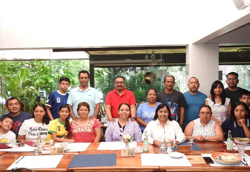 La familia Ramírez Santiago dio la bienvenida a sus familiares provenientes de Tuxtla Gutiérrez, Chiapas y del Estado de México.