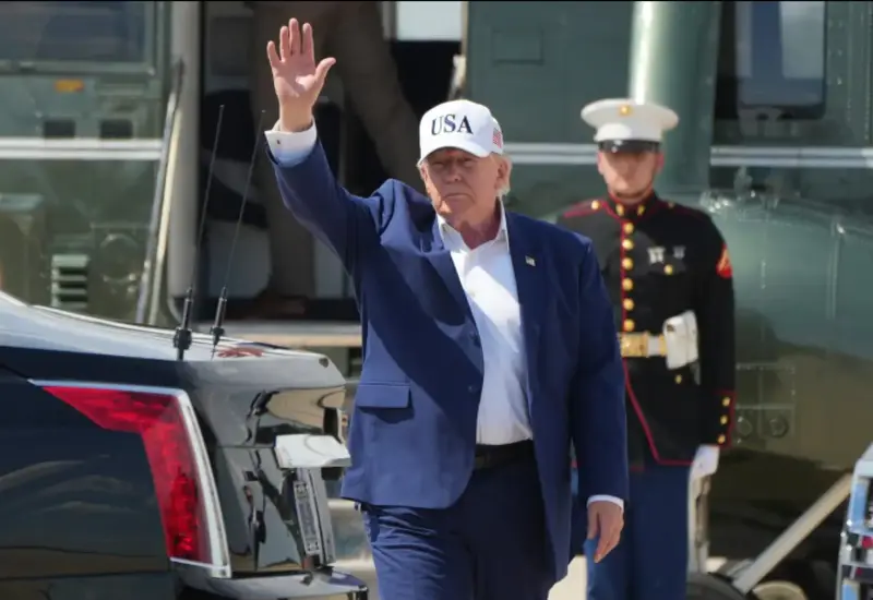 El presidente de Estados Unidos, Donald Trump, en una imagen que ilustra su respaldo a Abelardo de la Espriella y su promesa de fortalecer relaciones con Colombia.